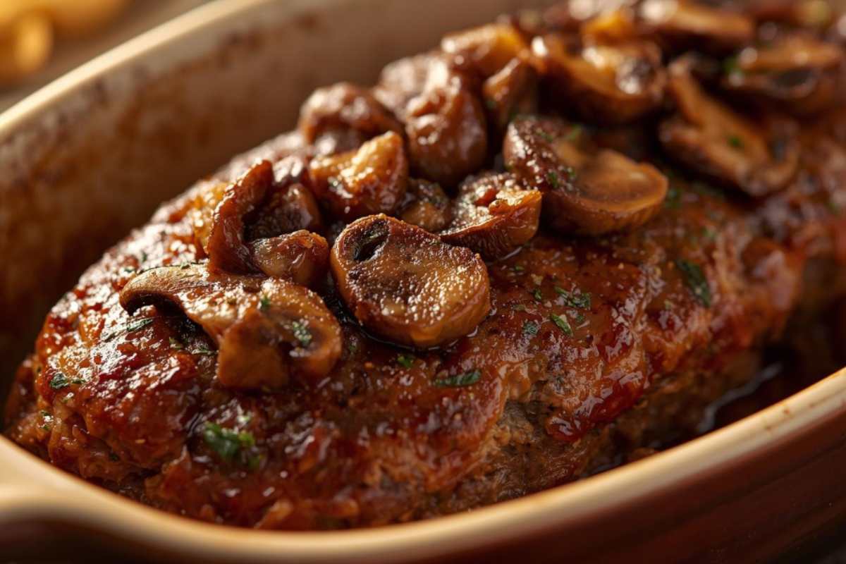 polpettone con funghi