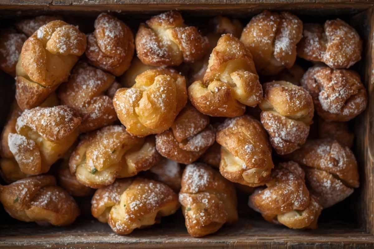 sfincette siciliane in vassoio